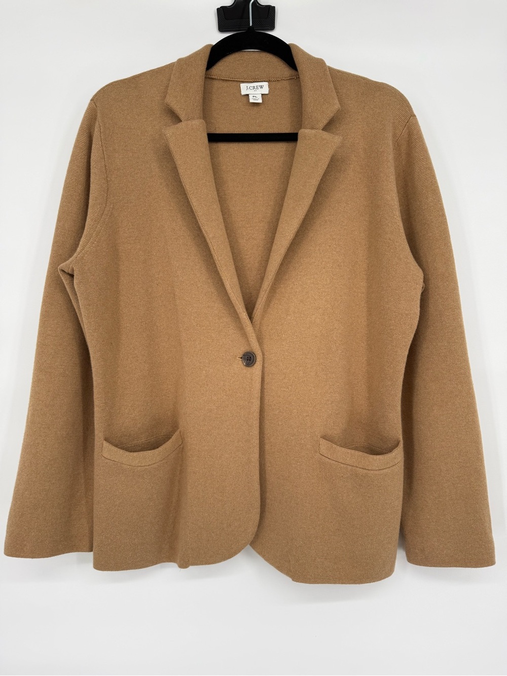 J.Crew Sweater Blazer Petite Large Knit Jacket Cotton Minimalist Preppy Chic